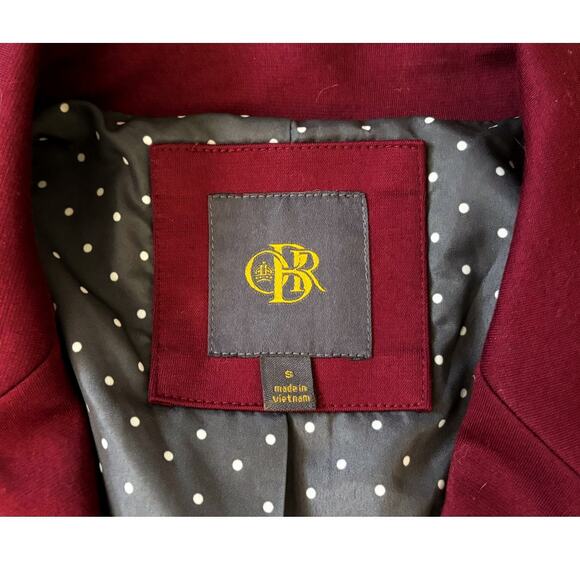 OBR Cranberry Polka Dot Lined Jacket Blazer Womens Size S - Picture 2 of 8